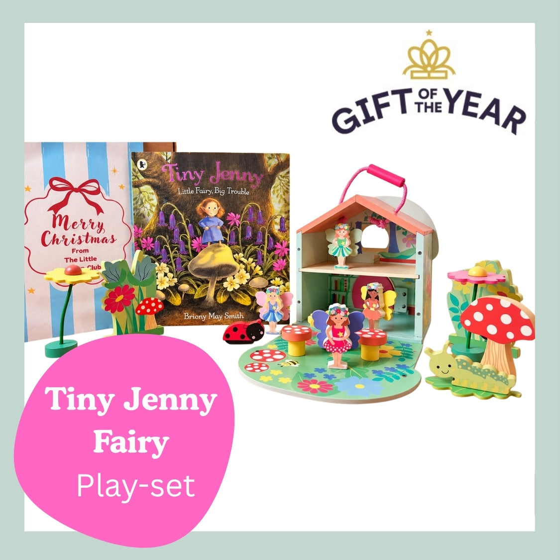 The Enchanted Fairy House Gift Box | Tiny Jenny & Wooden Fairy Play Set
