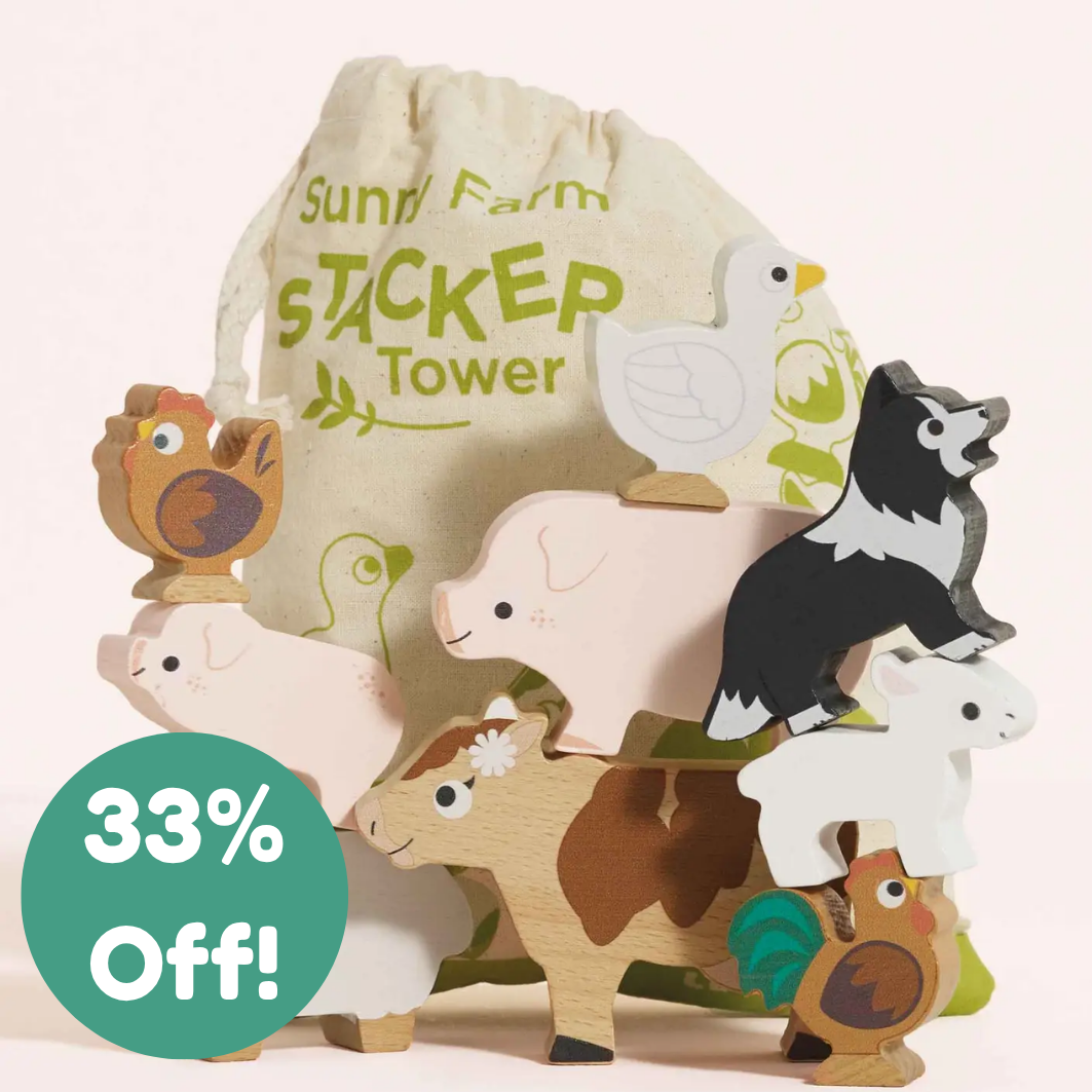 Farmyard Stacking Animals & Bag