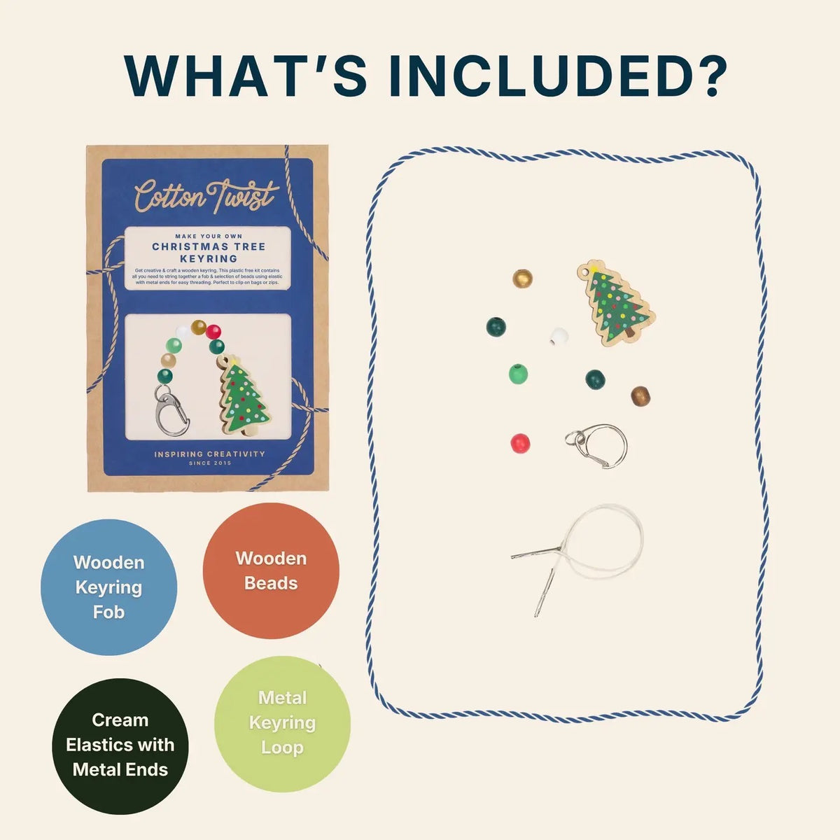 Make Your Own Christmas Tree Keyring