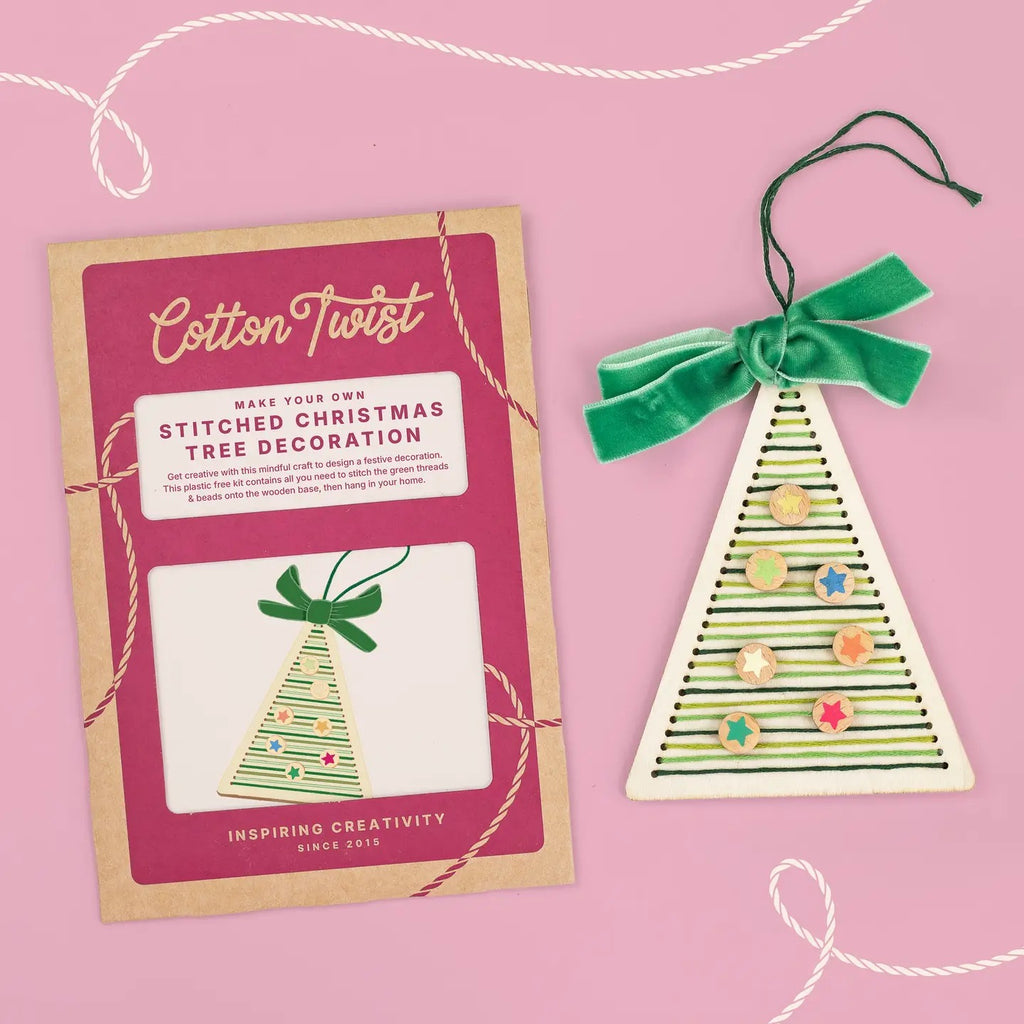 Make Your Own Stitched Christmas Tree Decoration