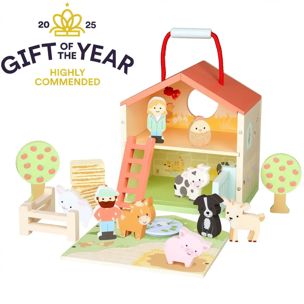 The Farmyard Adventure Gift Box | Oh Dear! & Award-Winning Wooden Farm Play Set
